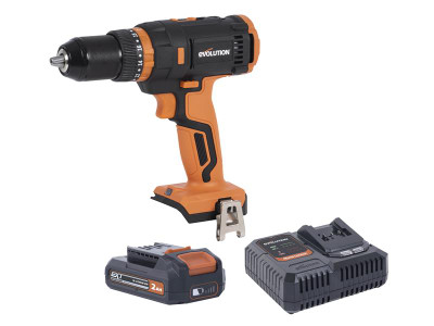 Evolution R13CMB-Li EXT Combi Drill 18V 1 x 2.0Ah Li-ion - The Evolution R13CMB-Li EXT Combi Drill features dual speed control for high speed drilling or high torque screwing