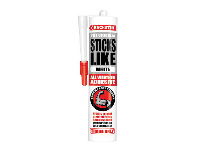 EVO-STIK Sticks Like White 290ml - EVO-STIK Sticks Like Adhesive is a superior strength, all weather adhesive