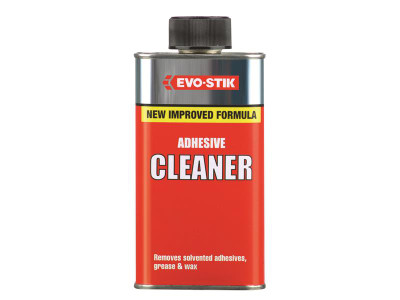 EVO-STIK Adhesive Cleaner 250ml - The Evostik adhesive cleaners are fast and effective in removing the residue from solvented adhesives, they are specially designed to tackle wet or dry adhesives, Even small areas of old adhesive can be removed without