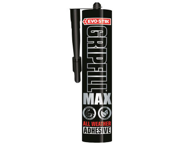 EVO-STIK GRIPFILL MAX Adhesive 350ml C30 - EVO-STIK GRIPFILL MAX is a maximum strength, zero solvent, all weather adhesive