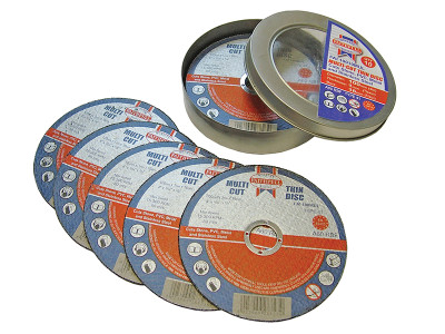 Faithfull Multi-Purpose Cutting Disc 100 x 1.0 x 16mm (Pack 10) - The Faithfull Multi-Cut Cutting Discs will cut a wide range of materials used in the construction and fabrication industries
