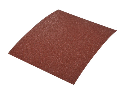 Faithfull 1/4 Sheet Palm Sander Sheets Medium (Pack 5) - Faithfull Quarter e-weight aluminium oxide paper sheets for sanding wood, plastics and fillers
