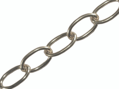 Faithfull Oval Chain 1.8mm x 10m Chrome