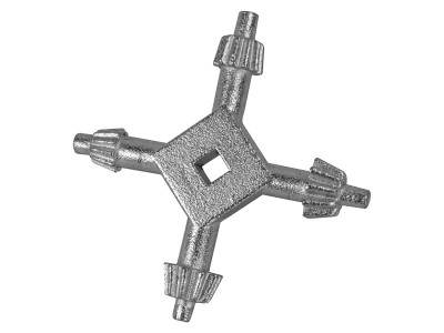 Faithfull Chuck Key 4 Way - The Faithfull 4 Way Chuck Key is a convenient four armed chuck key suitable for use on many electric or cordless drills and bench mounted power tools that are fitted with a keyed chuck of 10 or 13mm capacity