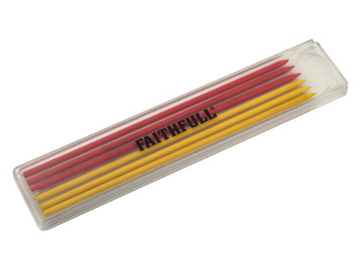 Faithfull Mixed Pencil Marking Refill Pack, 6 Piece - The Faithfull Pencil Marking Refills are for the FAICPLR Automatic Long Reach Pencil