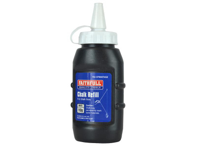 Faithfull Chalk Powder White 113g - The Faithfull Chalk Powders are brightly coloured chalk powder refills for use with chalk line reels, in handy nozzle-cap squeezy bottles with easy pouring spout