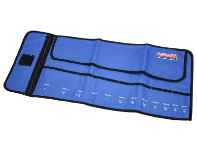 Faithfull Chisel Roll 32 x 68cm - The Faithfull Chisel Roll is made from a hard wearing nylon backed polyester material which is double stitched at stress points and edged for extra strength