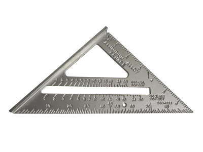 Faithfull Quick & Easy Aluminium Roofing Square 180mm (7in) - The Faithfull Quick Roofing Square* also known as a layout or angle square, is designed to provide carpenters with a quick and accurate way to mark out for many building projects