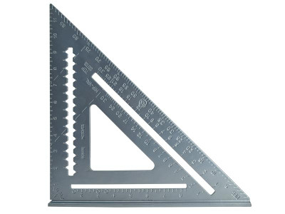 Faithfull Aluminium Roofing Square 300mm (12in) - This Faithfull Roofing Square is designed to provide carpenters with a quick and accurate way to mark out for many building projects and is widely used when constructing roof rafters