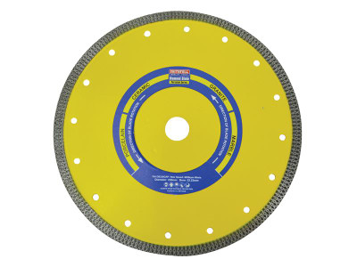 Faithfull Porcelain Diamond Blade 230 x 22.23mm - The Faithfull Porcelain Series Diamond Blades are ideal for cutting ceramic, porcelain, granite, porcelain based paving and marble
