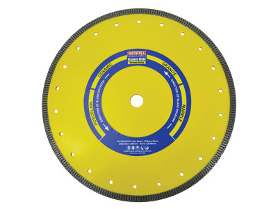 Faithfull Porcelain Diamond Blade 300 x 20mm - The Faithfull Porcelain Series Diamond Blades are ideal for cutting ceramic, porcelain, granite, porcelain based paving and marble