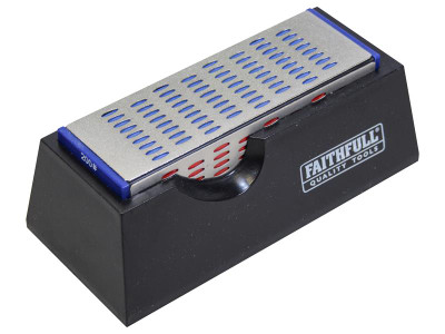 Faithfull Diamond Sharpening Stone 4 Sided 150 x 50 x 50mm - The Faithfull Diamond stones will sharpen steel, HSS and tungsten carbide tools and may also be used to abrade glass, ceramic tiles and porcelain