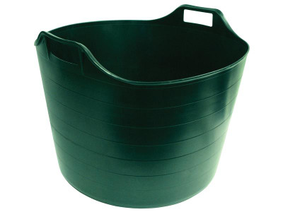 Faithfull Flex Tub 75 litre - Green - Ideal for use around the garden, home, building site, farm or stables and are perfect for both solids and fluids
