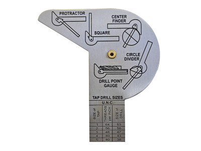 Faithfull Multi Purpose Angle Protractor 100mm (4in) - The Faithfull handy pocket-sized Multi-Purpose Angle Protractor is manufactured from stainless steel