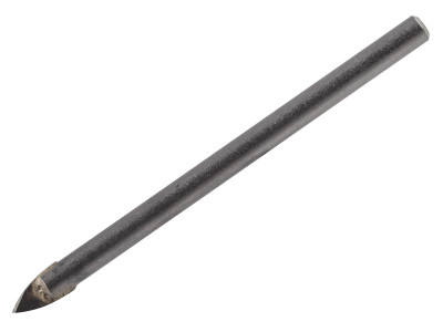 Faithfull Tile & Glass Drill Bit 4mm - These Faithfull Tile &amp; Glass Drill Bits have extremely hard tungsten carbide spear tips and should be used at low speeds whilst applying light pressure only