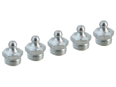 Faithfull Grease Nipple Straight 1/4in BSP (Pack 5)