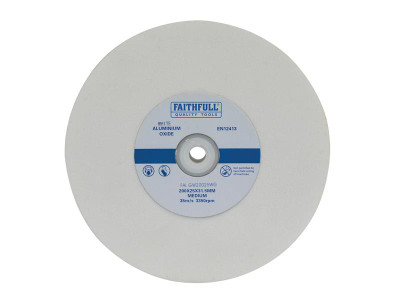 Faithfull General Purpose Grinding Wheel 200 x 25mm White Medium - The Faithfull Vitrified grinding wheels are suitable for use on most types of bench grinder