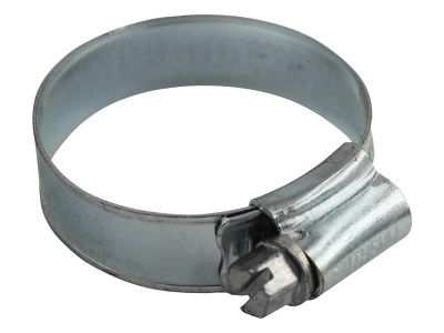 Faithfull 1M Hose Clip - Zinc MSZP 32 - 45mm - Faithfull Hose Clips are ideal for fixing flexible rubber hoses, plastic hoses and flexible pipes and can be used around the home, in the garden, workshop or the garage, in most applications where a water