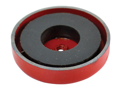 Faithfull Shallow Magnet 44.5 x 6.35mm Power 9.0kg - The Faithfull Shallow Pot Magnets are designed for clamping directly onto a steel surface