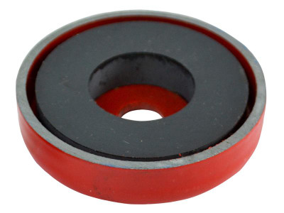 Faithfull Shallow Magnet 50.8 x 8.0mm Power 10.0kg - The Faithfull Shallow Pot Magnets are designed for clamping directly onto a steel surface