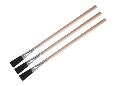Faithfull Flux Brush Set, 3 Piece - These Faithfull Flux Brushes are specially shaped for applying liquid or paste flux