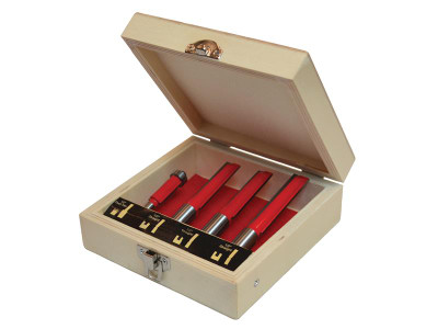 Faithfull Router Bit Set for Worktop Jig, 4 Piece - This Faithfull 4 Piece Router Bit Set is for use with kitchen worktop jigs