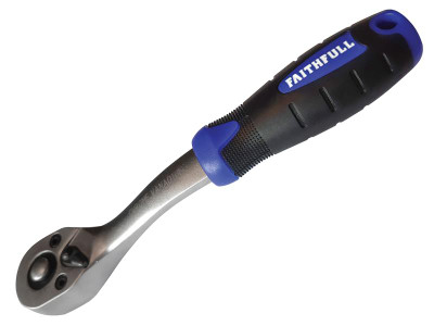 Faithfull Ratchet Handle Quick-Release 72 Teeth 3/8in Drive - This Faithfull 3/8in Drive Ratchet Handle has a chrome vanadium steel construction