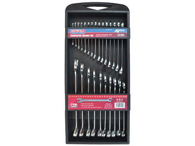 Faithfull Chrome Vanadium Comb Spanner Set, 25 Piece