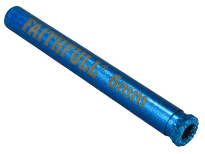 Faithfull Diamond Ceramic Mini Holesaw 6mm - The Faithfull Diamond Ceramic Mini Holesaws have a tough braze bonded diamond edge and durable alloy body, this gives these holesaws an extremely long lifespan