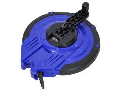 Faithfull Enclosed Fibreglass Long Tape 30m/100ft (Width 13mm) - This Faithfull Enclosed Fibreglass Long Tape features a 13mm wide blade that is clearly marked out iwith imperial graduations on one side, and metric on the other