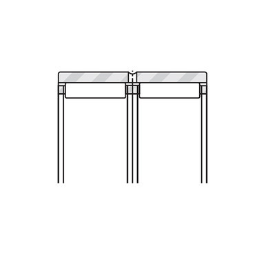 RNA6913A-KOYO NRB without Inner Race 72x90x45 - Heavy-duty needle roller bearing, caged, with fl ranges (inserted or integral), lubricating groove and one lubricating hole in the outer ring, without inner ring (sizes with 40 mm and larger bores have two n