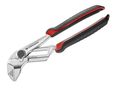 Facom PWF250CPEPB Plier Wrench Bi-material Grips 250mm - The Facom PWF250CPEPB Plier Wrench supplied with a press and slide adjustment