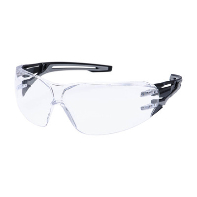 Anthracite Wraparound Safety Glasses - Clear 