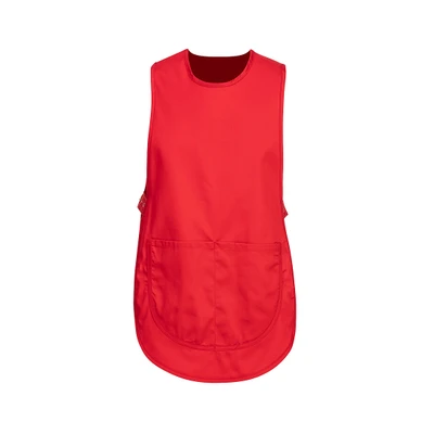 Tabard Apron with Pocket  - Red XXL