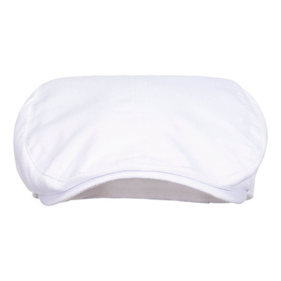 Chefs Flat Cap - White L
