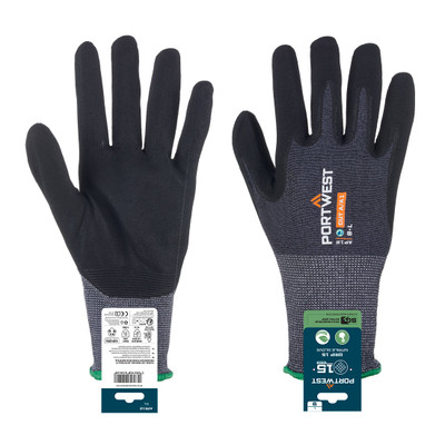 SG Grip 15 Nitrile Glove (Retail) - Grey/Black XL