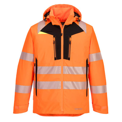 DX4 Hi-Vis Winter Jacket - Orange/Black 5XL