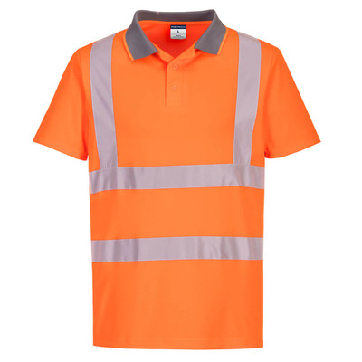Eco Hi-Vis Polo Shirt S/S (6 Pack) - Orange L