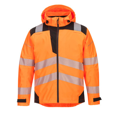 PW3 Hi-Vis Extreme Rain Jacket - Orange/Black XXXL