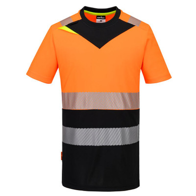 DX4 Hi-Vis Class 1 T-Shirt S/S - Orange/Black S