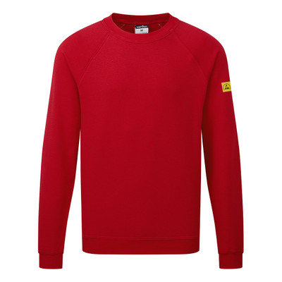 Anti-Static ESD Sweatshirt - Deep Red XXXL