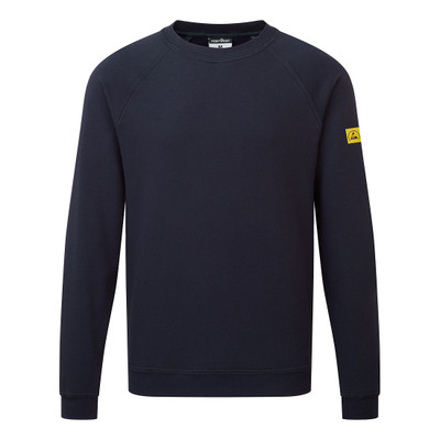 Anti-Static ESD Sweatshirt - Navy S