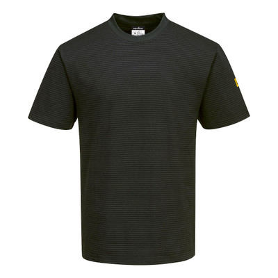 Anti-Static ESD T-Shirt S/S - Black S