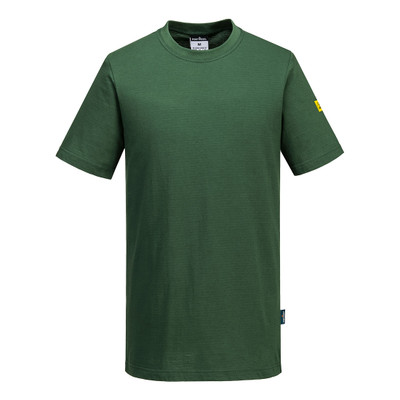Anti-Static ESD T-Shirt S/S - Forest Green M