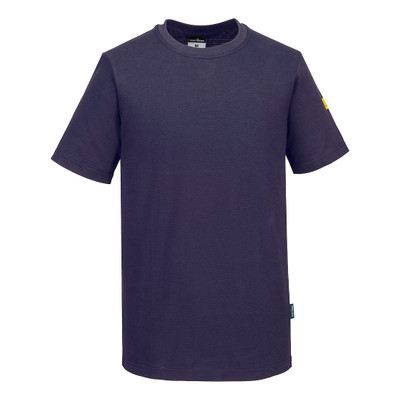 Anti-Static ESD T-Shirt S/S - Navy XXL