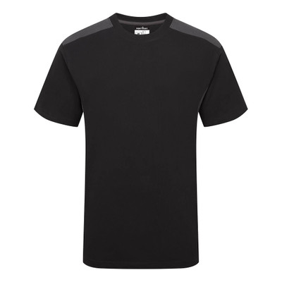 Two-Tone T-Shirt S/S - Black/Grey S