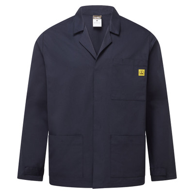Anti-Static ESD Lab Jacket - Navy L