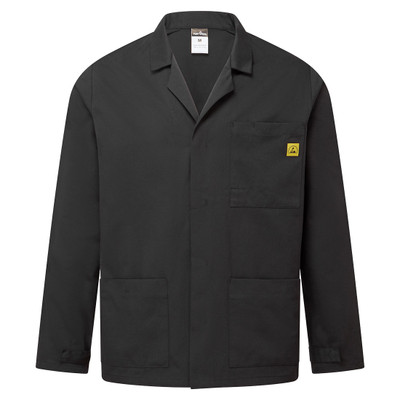 Anti-Static ESD Lab Jacket - Black 5XL