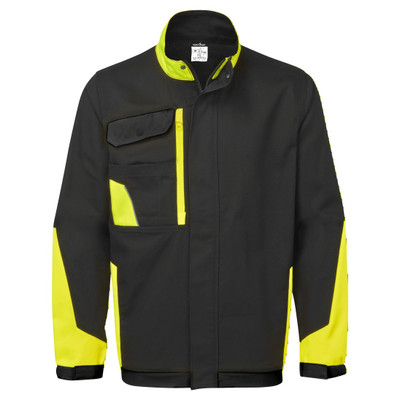 WX1 Two Tone Cotton Work Jacket - Black/Yellow XXL