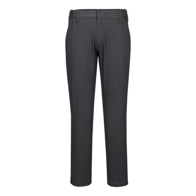 Stretch Slim Chino Trousers - Metal Grey 42